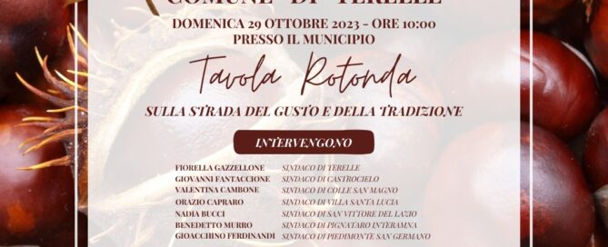 Brochure evento a Terelle