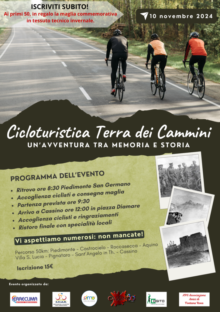 Prima cicloturistica della terra dei cammini