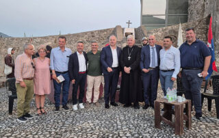 l presidente della DMO Terra dei Cammini, Alfonso Testa, illustra il progetto Destinazione Ciociaria