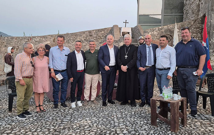 l presidente della DMO Terra dei Cammini, Alfonso Testa, illustra il progetto Destinazione Ciociaria